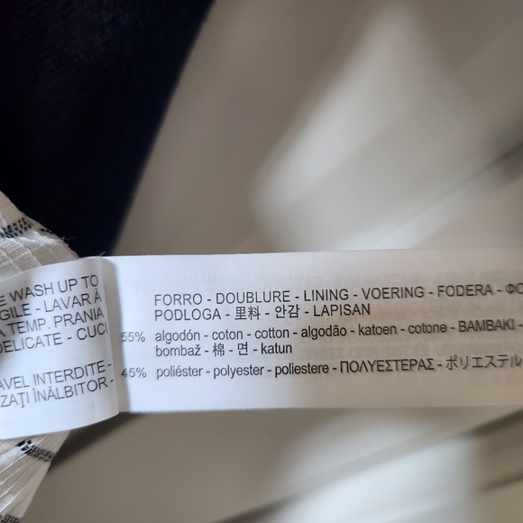 ZARA Blue linen moto jacket Size M - Picture 8 of 10